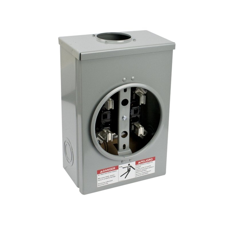 125A 1P 4 Jaw Solar Meter Socket  By Eaton B-Line 011 MS25