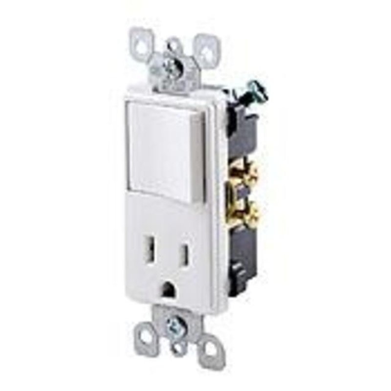 15A Decora Combination Switch White By Leviton 5625-W