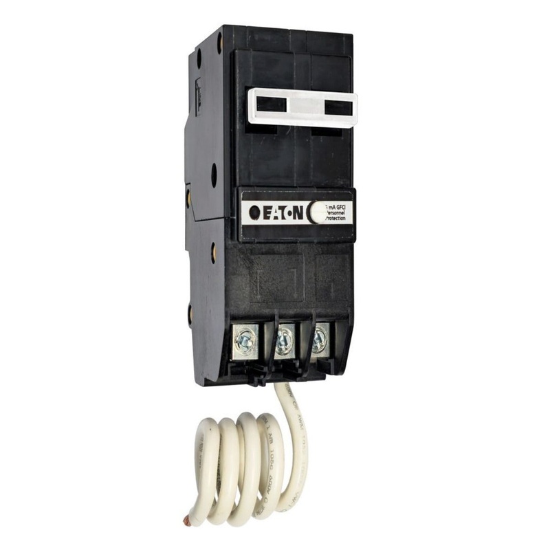 30A 2-Pole GFCI Breaker 120/240VAC 10 KAIC Pigtail Neutral GFTCB By Eaton BRN230GF