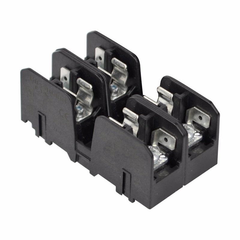 Fuse Block 2P 30A 600V AC/DC 10 x 38mm Screw QD 200kAIC By Eaton/Bussmann Series BMM603-2SQ