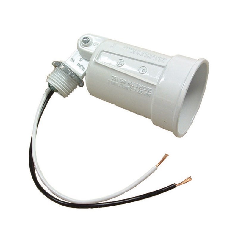 Lampholder Weatherproof White By Hubbell-Raco 5606-1