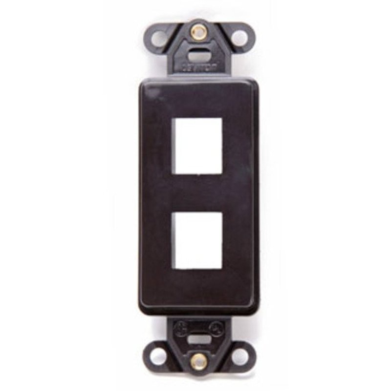 Multimedia Decora Insert 2-Port Brown By Leviton 41642-B