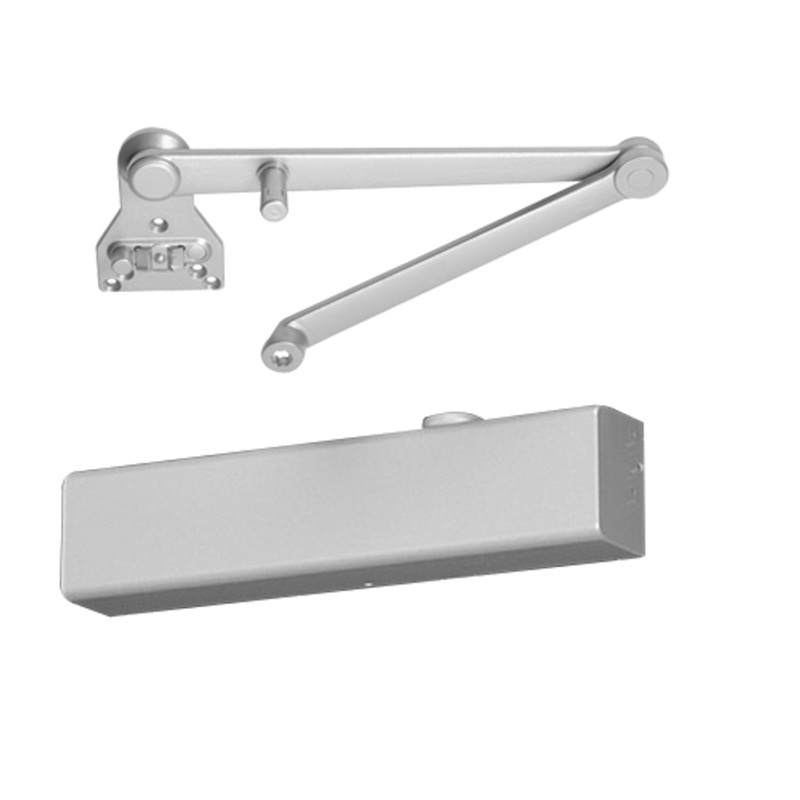 Norton CLP8501R-689 8000 Series Full Cover Hold Open Door Closers with CloserPlus Ramp Arm in Aluminum