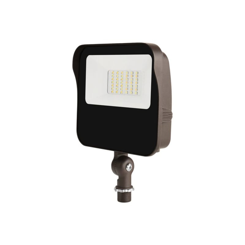 Selectable LED Flood Light 2.5KL 30/40/50K Knuckle Bronze By Lumark LSF25-KN-PC