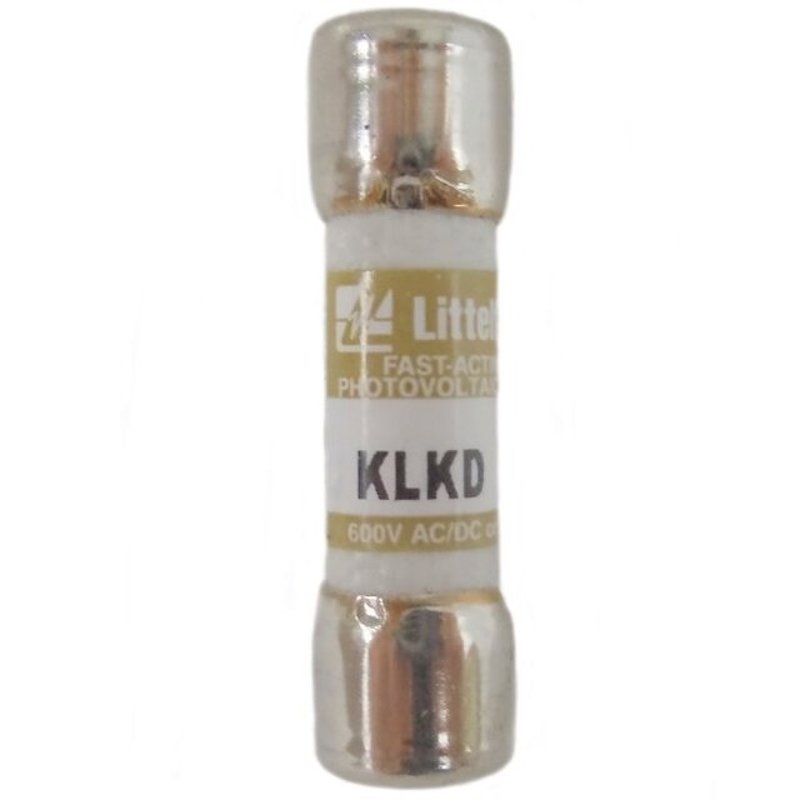 1A 600VPhotovoltaic Fast Acting Fuse By Littelfuse KLKD001