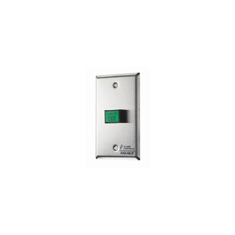 Alarm Controls TS-9T – Mounted on narrow single gang wallplate – KAL DOOR HARDWARE