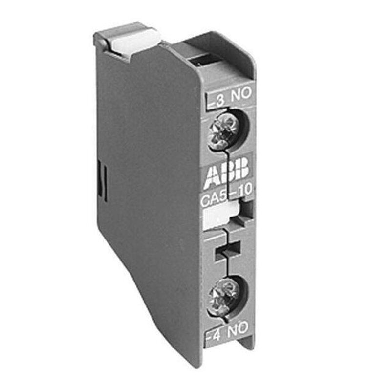 Contactor Auxilary Contact 1 NO A-Line 600VAC Front Mount By ABB CA5-10