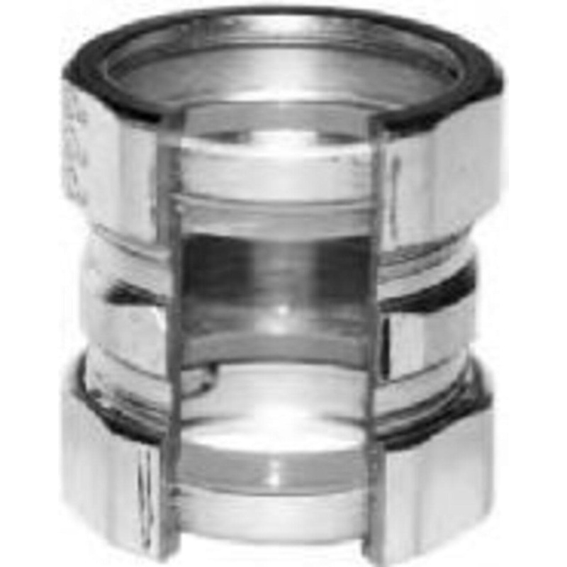 EMT Compression Coupling 4 Diameter Rain Tight Steel/Zinc By American Fittings ERC400CPLGRT