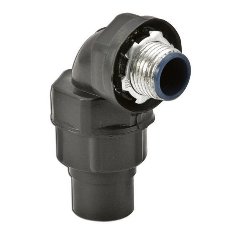 Liquidtight Connector 90 3/4 PVC Coated Steel By Plasti-Bond PR5353