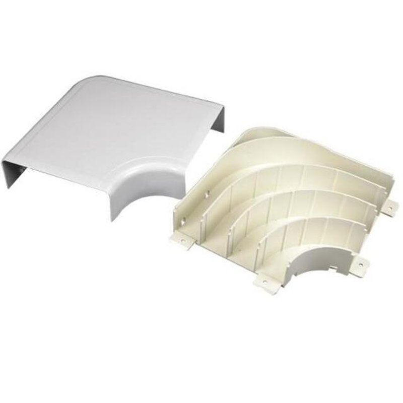 Radiused Full Capacity Flat Elbow / 5400 Series Raceway Ivory By Wiremold 5411FO