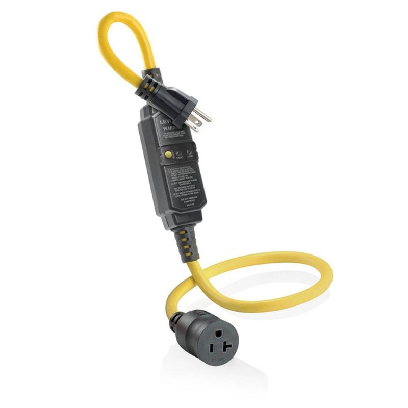 Self-Test Cord Set GFCI 20A 120V 3′ By Leviton GSCA2-3C