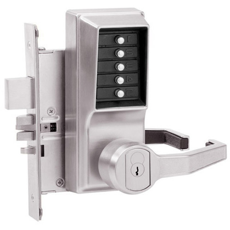 Simplex R8146S-026-41 Pushbutton Mortise Lock with Lever Schlage Core override in Bright Chrome – KAL DOOR HARDWARE