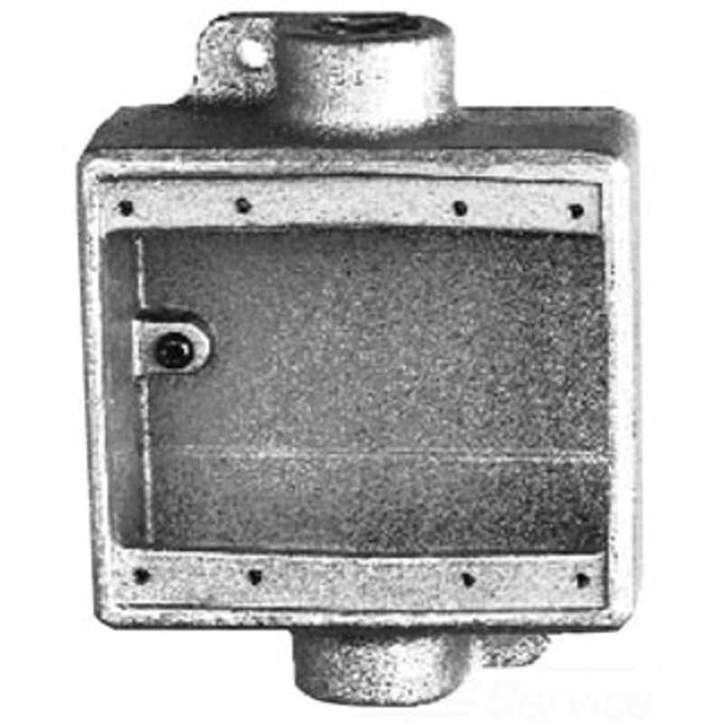 1 NPT DE CST IRON FD BX TWO GNG MTG LUGS By Cooper Crouse-Hinds FDC32