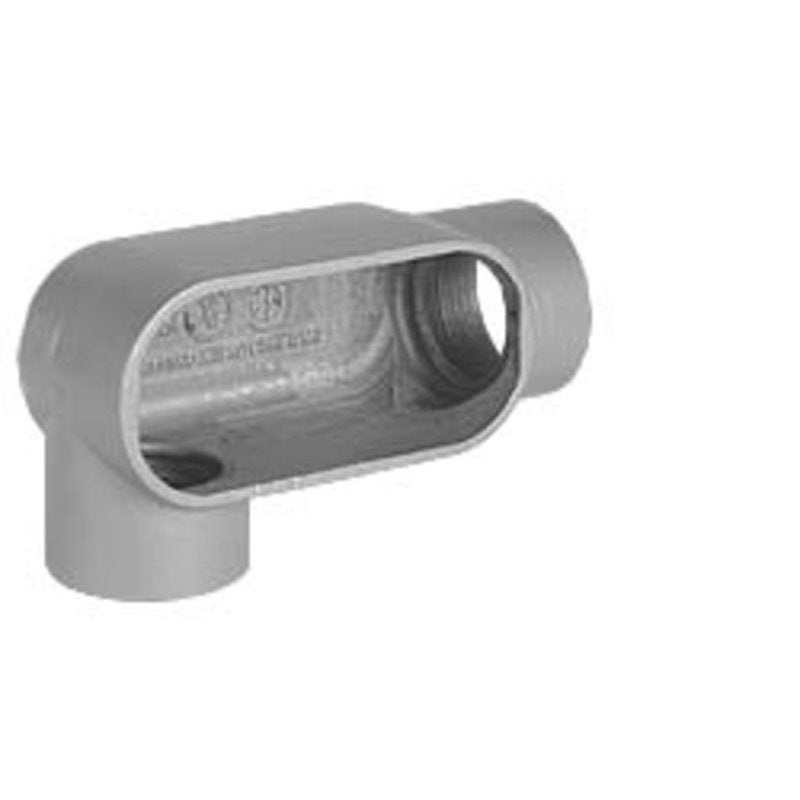 Conduit Body Type: LR Size: 1/2 Series 7 Malleable Iron By Hubbell-Killark LR17