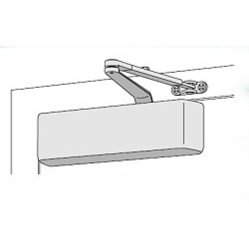 Extra Duty Arm Door Closer Metal Cover Dark Bronze Painted