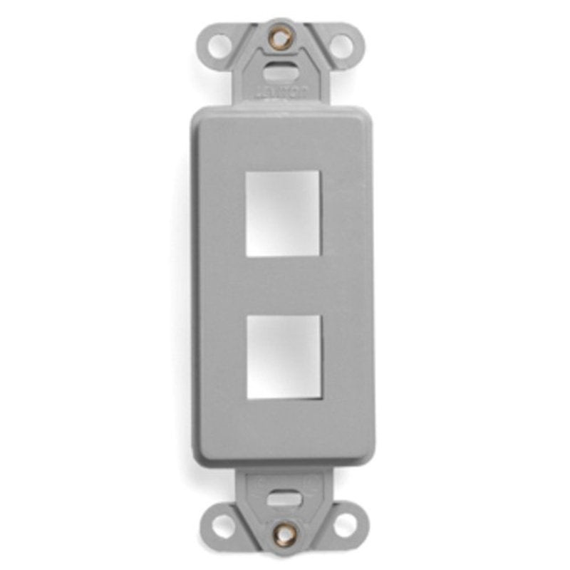 QUICKPORT Decora Insert 2-Port Gray By Leviton 41642-GY