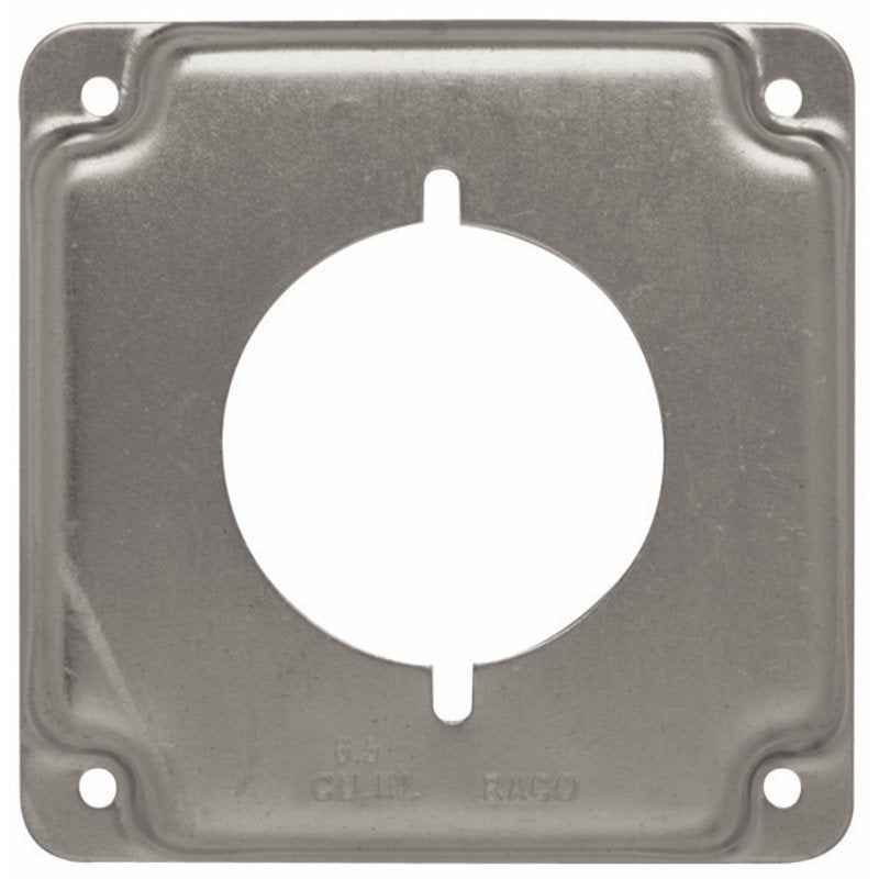 4 Square Exposed Work Cover Single 2.141 By Hubbell-Raco 810C