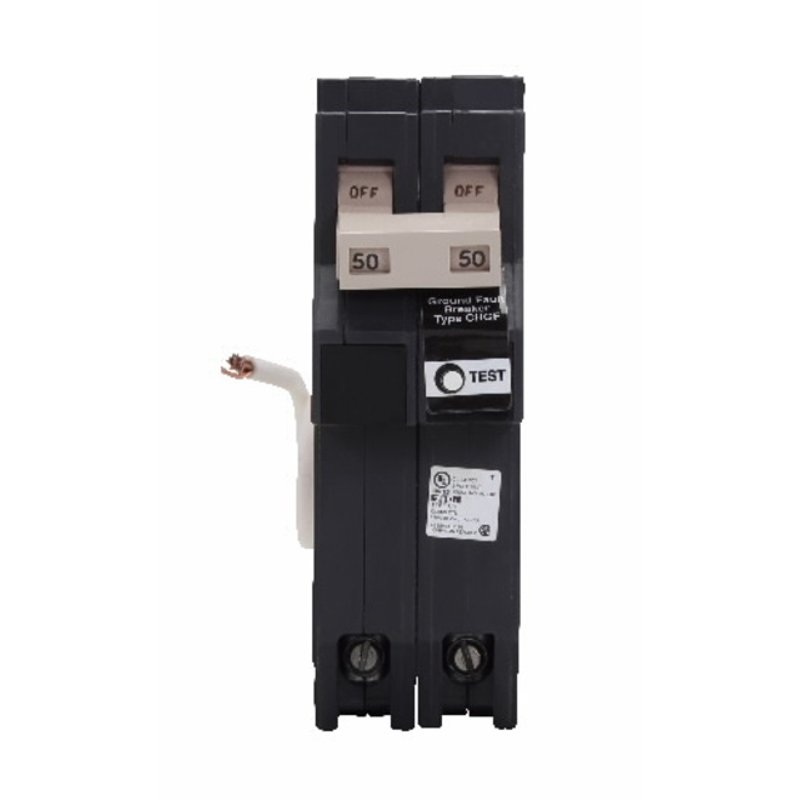 5mA GFCI 2P 40A 120/240V 10KAIC Pigtail Neutral By Eaton CHN240GF