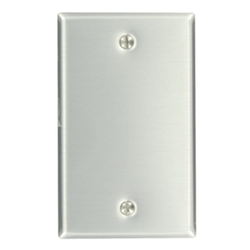 Blank Wallplate 1-Gang Aluminum Standard Box Mount By Leviton 83014