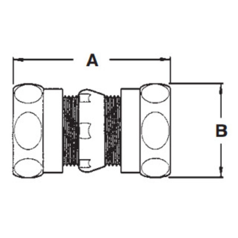 EMT Compression Coupling 1 Diameter Raintight/Concrete Tight Steel By Arlington 832RT