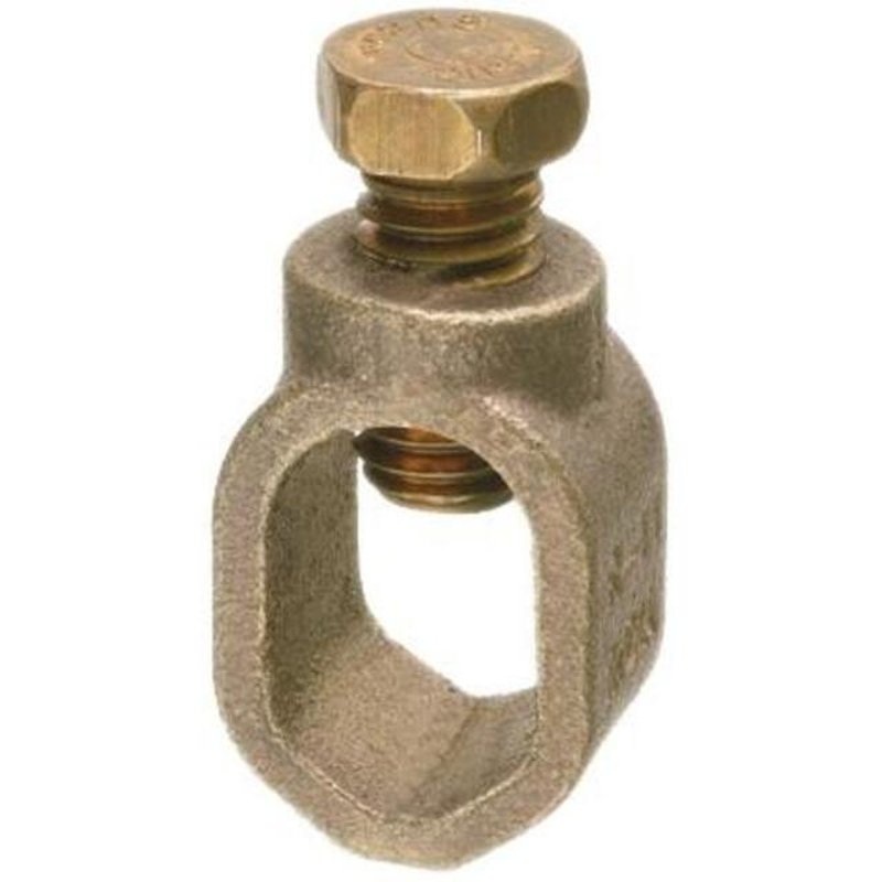 Ground Rod Clamp Diameter: 3/4 8 to 1/0 AWG Bronze By Ilsco BGRC-68