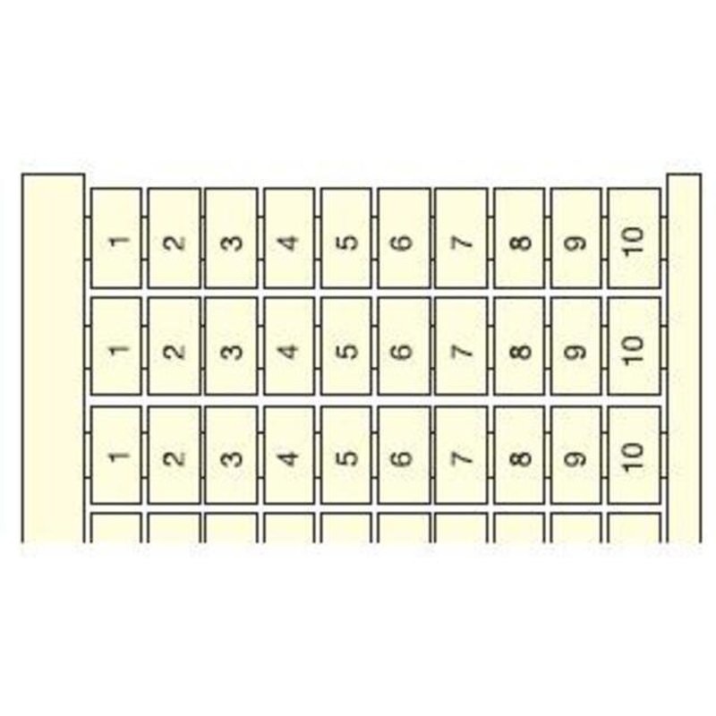 RC810 Vertical Marking Cards Legend: 11 – 20 By Entrelec 023404227