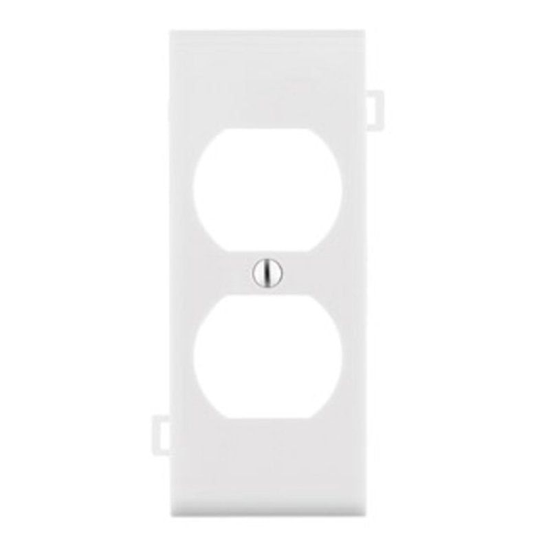 Sectional Wallplate Duplex Center Section Nylon White By Leviton PSC8-W