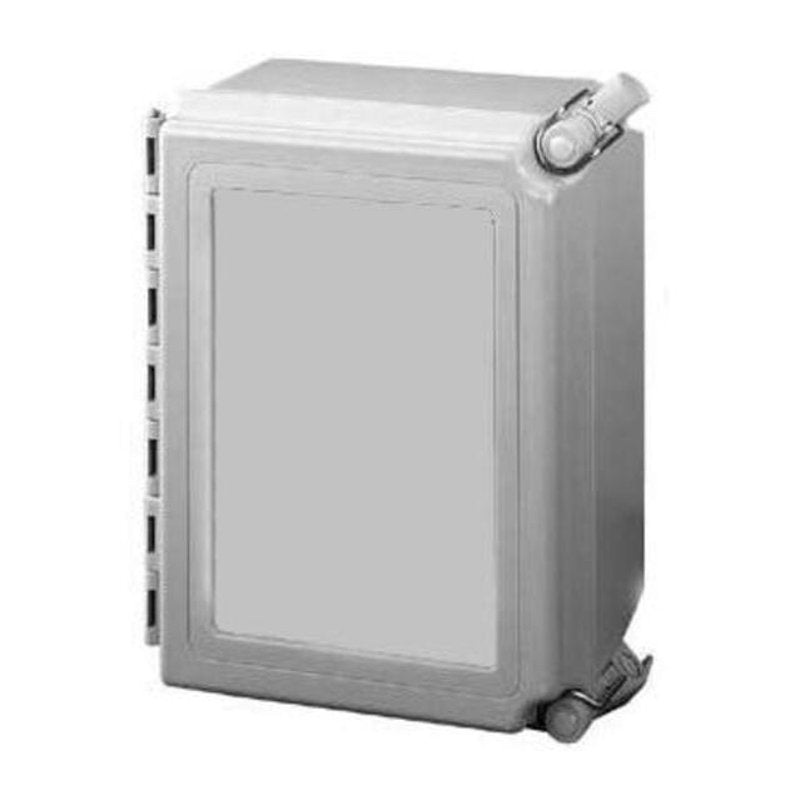 Enclosure Hinged Cover NEMA 4X 10 x 8 x 6 Fiberglass By nVent Hoffman A1086CHQRFG