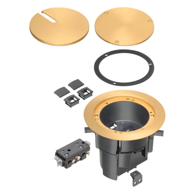 Floor Box Kit With Recessed Wiring Device By Arlington FLBR5420MB