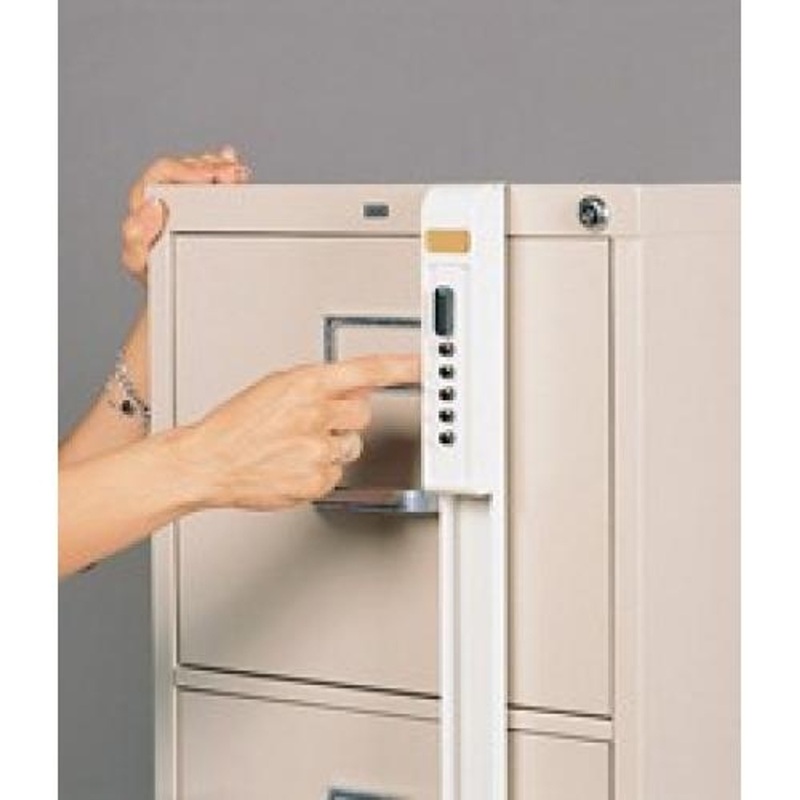 Kaba ilco FG14 file cabinet keyless lock File Guard 4 drawer; up to 51-1/4 black – KAL DOOR HARDWARE