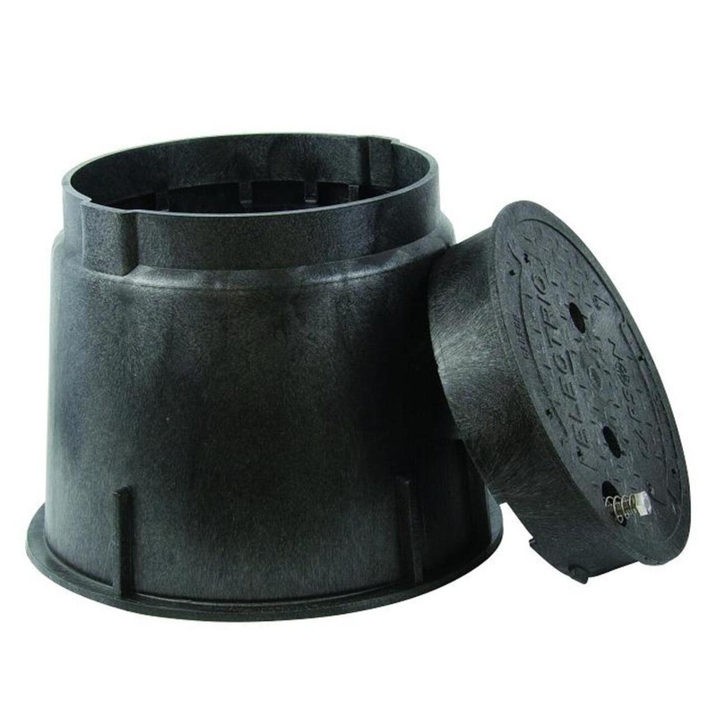 Round Pull Box 9 Black By Oldcastle Infrastructure 09101017