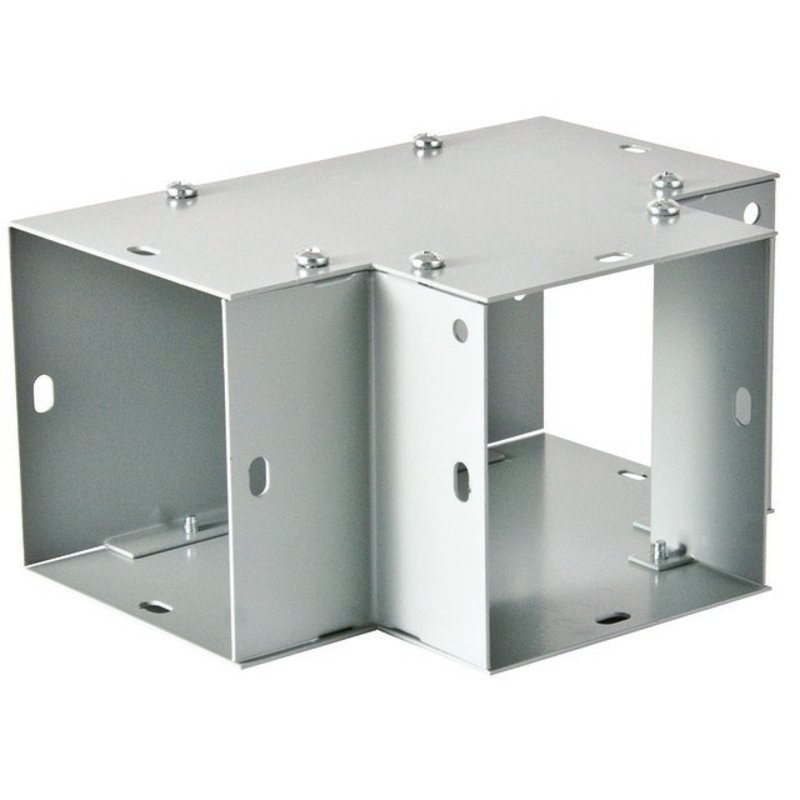 Wireway Flush Tee Type 1 Lay-In Hinged Cover 6 x 6 Steel Gray By nVent Hoffman F66GT